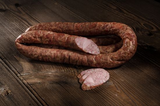 Obrazek Kiełbasa wieprzowa ciemno wędzona  z rasy puławskiej  (ok. 0,5 kg)